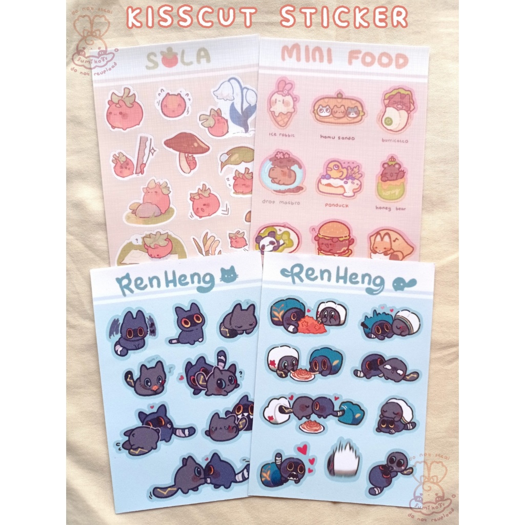 

RenHeng Kitty & Tadpole Kisscut Sticker