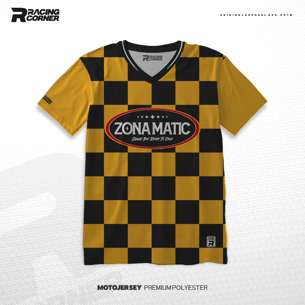 RACING CORNER | Jersey Motor PREMIUM Jersey Lengan Pendek Vintage Race  Kaos Motor ZONA MATIC | ORIG