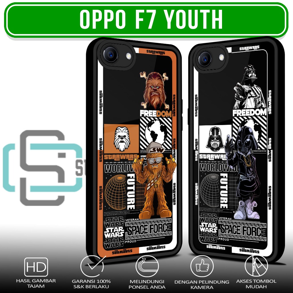 Case Hp For OPPO F7 YOUTH STR STRT SoftCase Glossy casing Handphone Silikon Glass