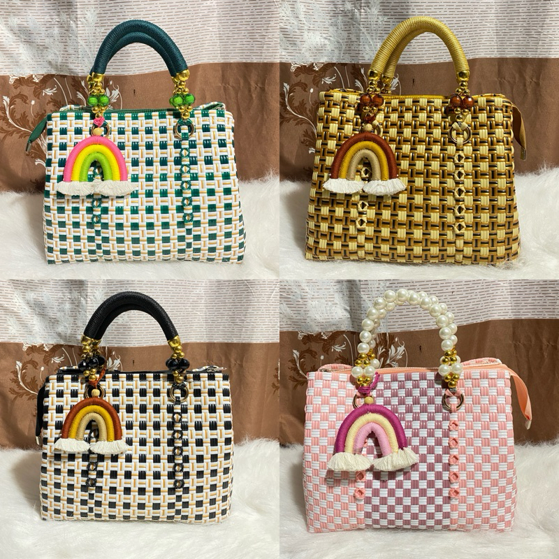 VARA BAG Tas Anyaman Jali size besar berfuring & beresleting