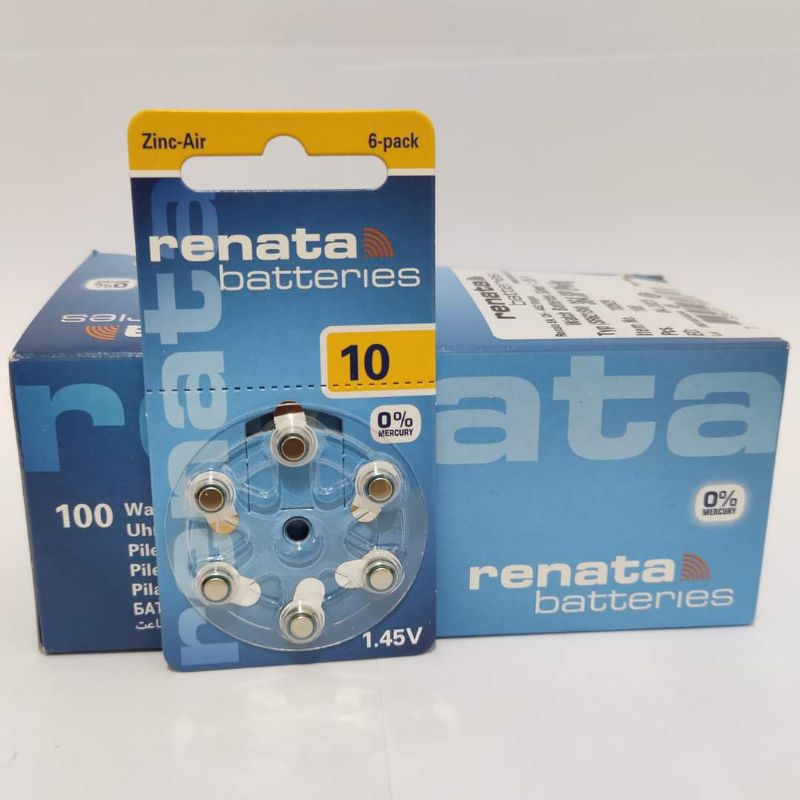 RENATA ZA10 PR70 P10 AG13 BATERAI BATTERY BATREI 10A  HARGA PER LEMBAR