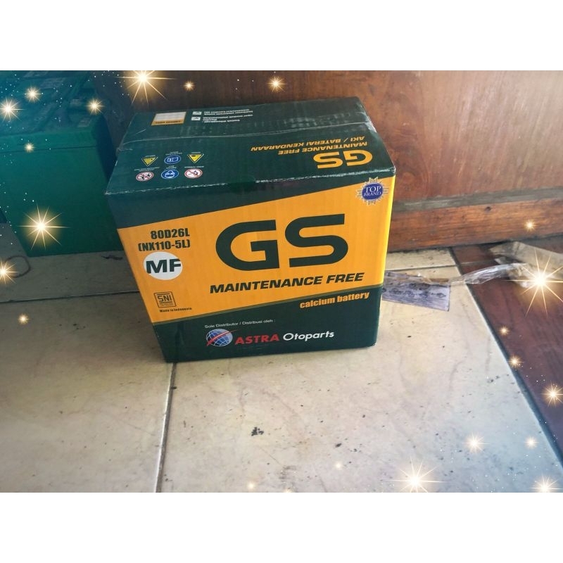 Aki kering GS astra 80d26L MF Nx110-5L original