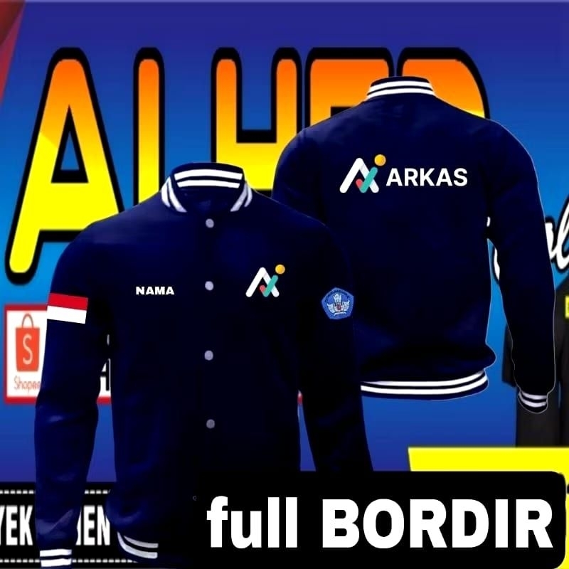 Jaket bordir arkas jaket arkas jaket baseball arkas jaket varsity arkas jaket kerja arkas jaket sera