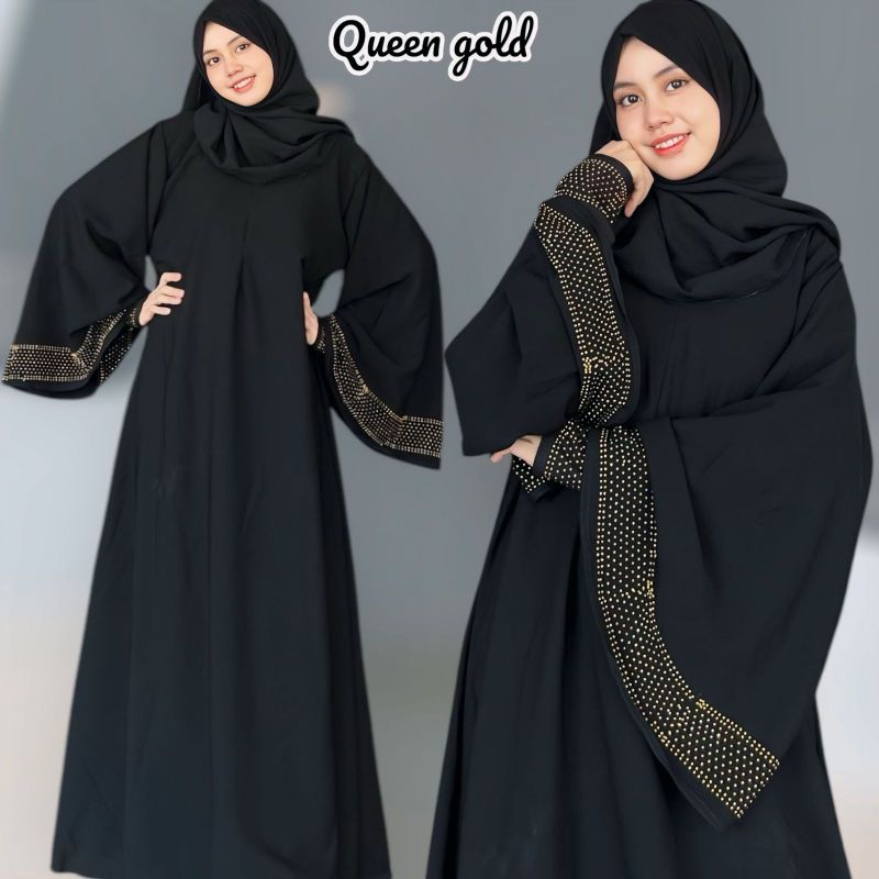 ABAYA QUEEN BLACK-GOLD
