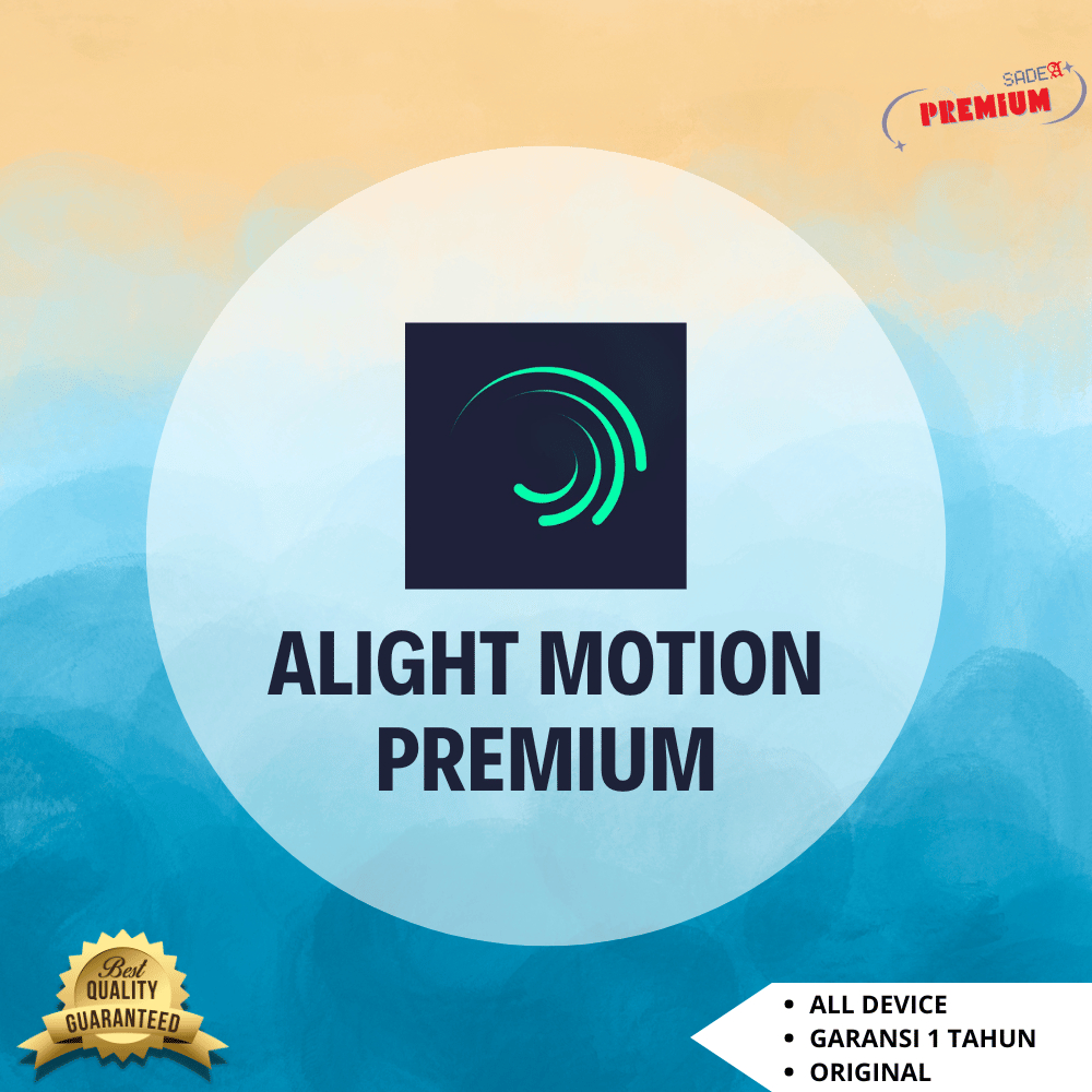 Alight Motion Premium Lifetime Garansi 1 Tahun All Device