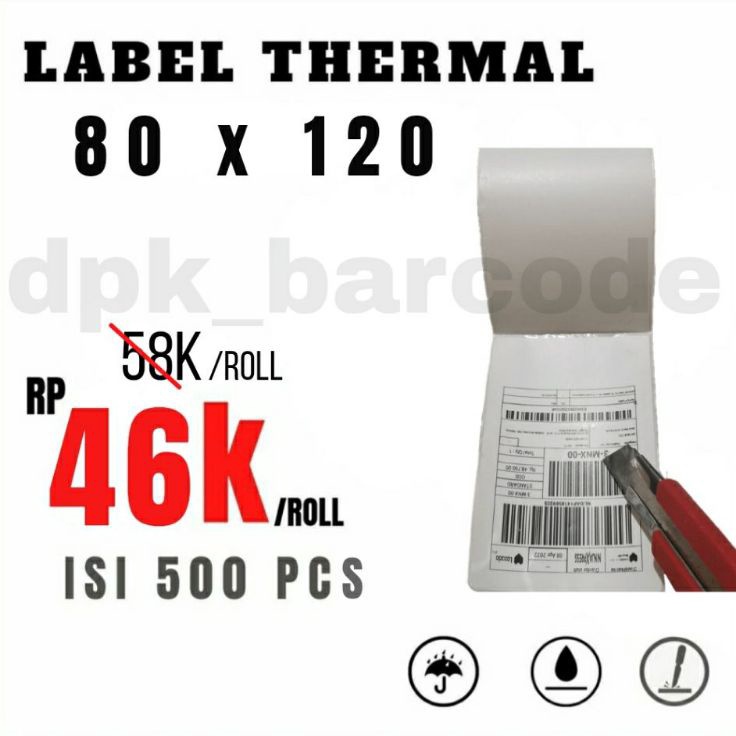 

Bayar Di Tempat Label Thermal 8x12 isi 5pcs Kertas Thermal 8x12 Kertas Resi 8x12 Label Thermal 8x12 Barcode Label 8x12 core 1 inch W86