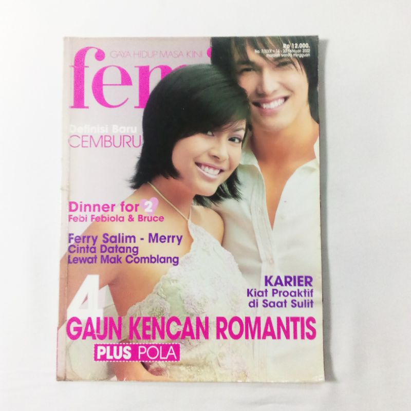 Majalah Femina Cover Sigi & Irwan - Februari 2002