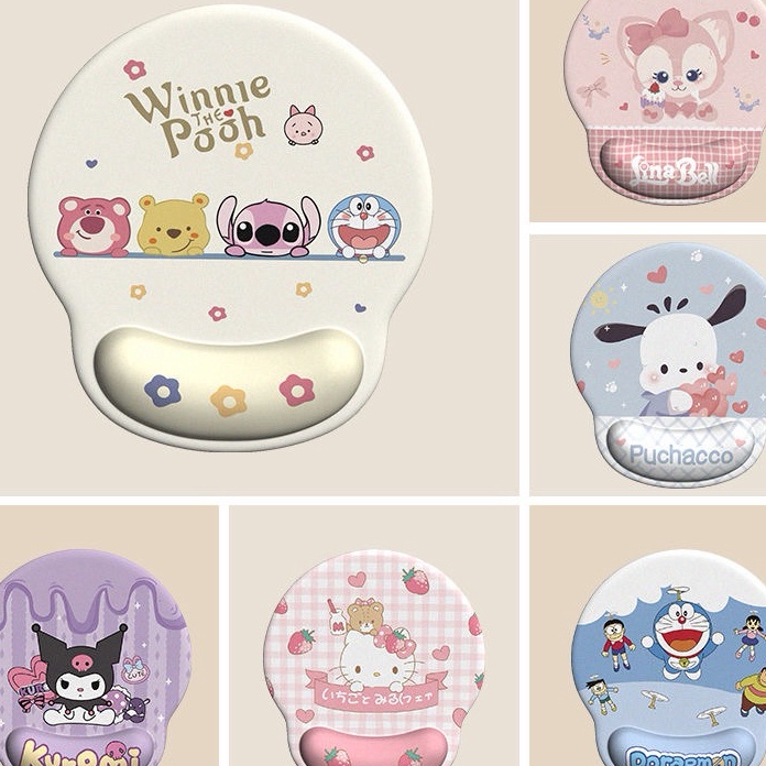 Extra Kikidoo Mouse Pad Bantalan Pergelangan Tangan Mouse Pad Gaming Kerja 3D