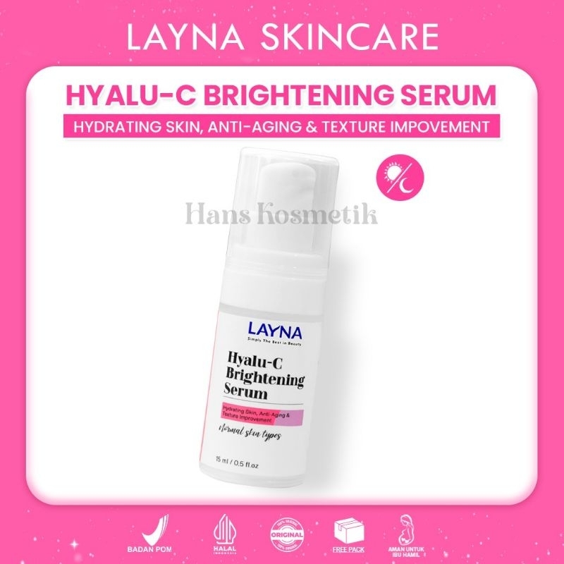 LAYNA SKINCARE - LAYNA HYALU-C BRIGHTENING SERUM (BPOM) ORIGINAL 100% | LAYNA SERUM BRIGHTENING | LA