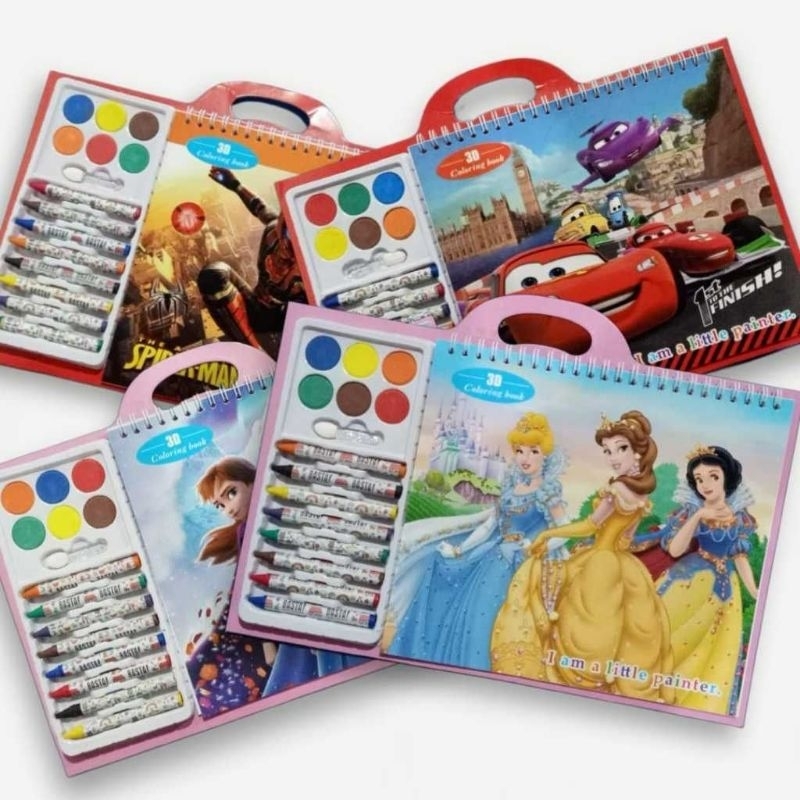 

BUKU MELUKIS 3D + CRAYON SET KARAKTER