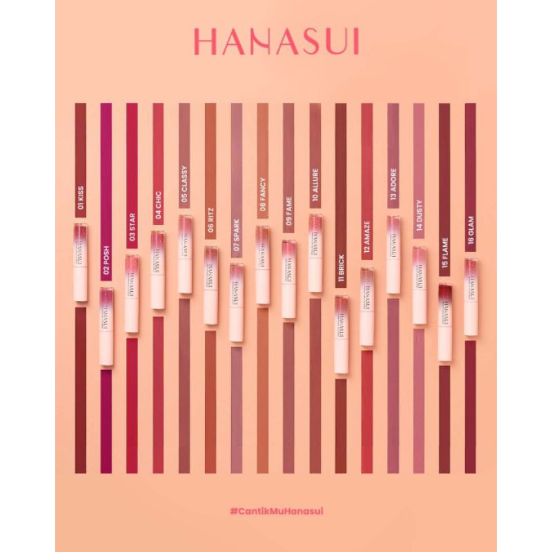 Hanasui Mattedorable Lipcream / Lipcream Hanasui