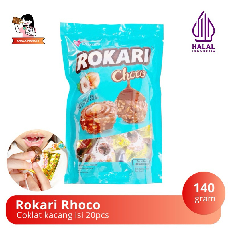 

Rokari Wafer Bals Coklat Kacang isi 20pcs