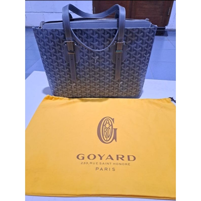 ( Preloved ) goyard grey goyardine okinawa PM bag warna grey