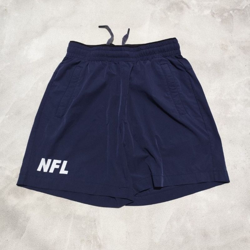 Celana pendek olahraga pria NFL Navy