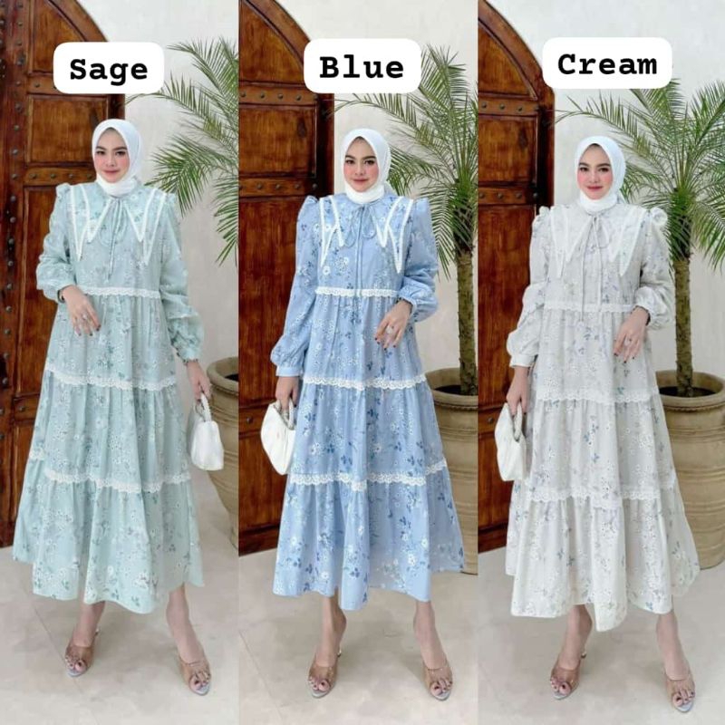 SABRIN MIDI DRESS / GAMIS PANTAI / GAMIS SANTAI