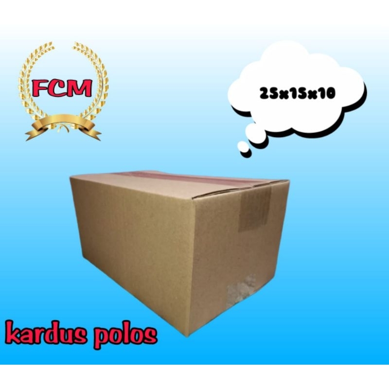 

kardus polos UK 25x15x10 kardus polos kardus packing