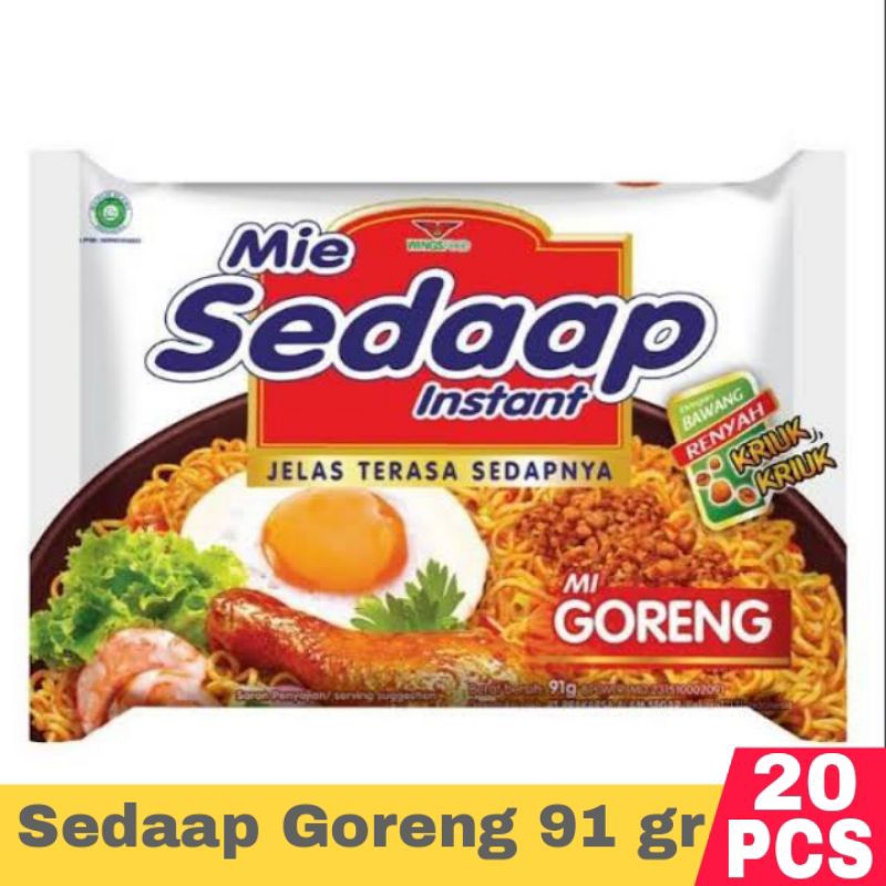 

MIE SEDAAP GORENG 90 GR isi 20 Pcs