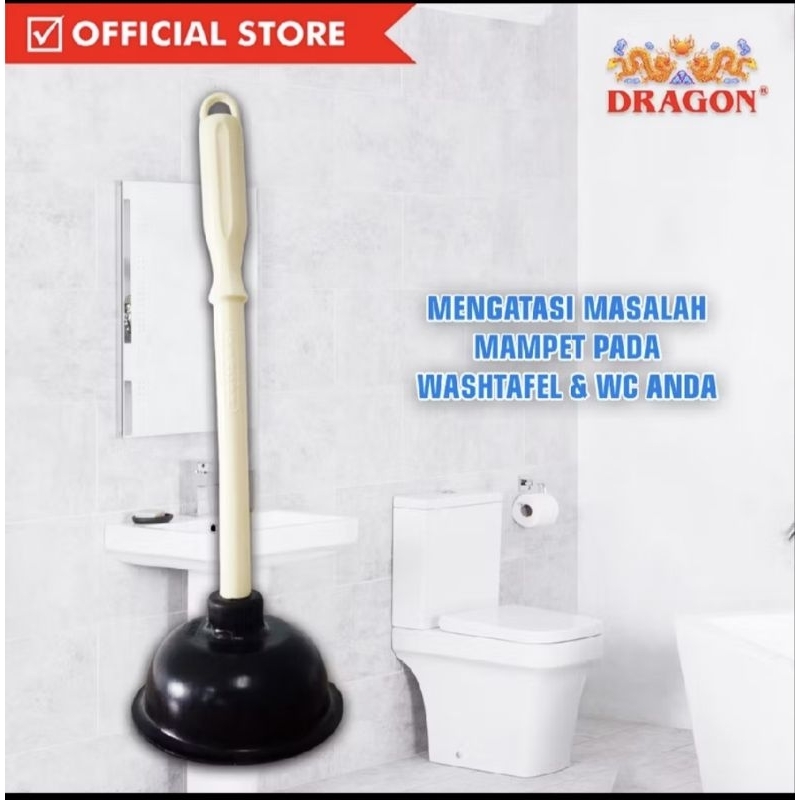 pompa wc mampet atau kop wc karet dragon