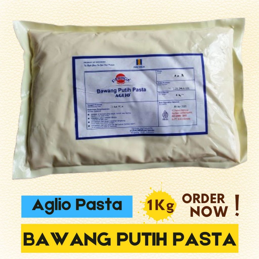 

Bawang Putih Pasta Aglio Pasta [Garlic Paste] - 1 KG Cocok untuk tambahan marinasi ayam sebagai pengganti bawang putih