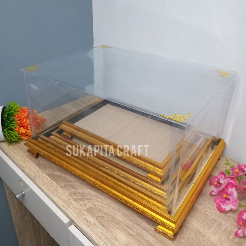 

Kotak Seserahan Pernikahan 1 set isi 4 Box Hantaran Frame Fiber