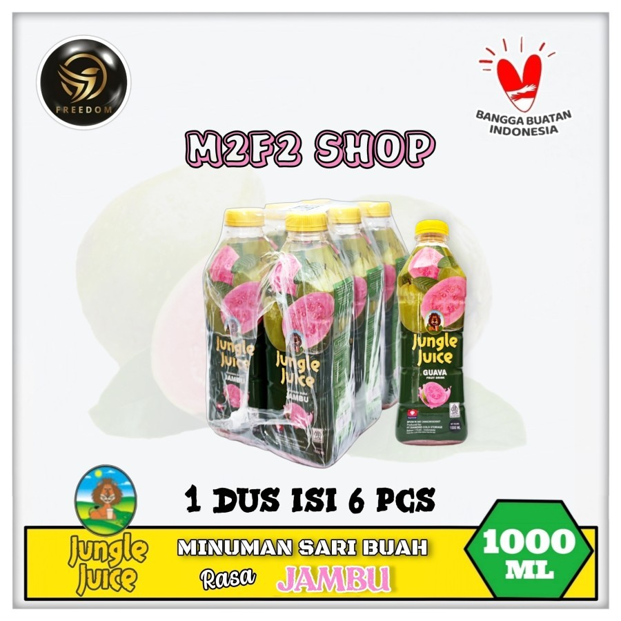 

Diamond Jungle Juice Guava | Jus Jambu Botol Pet 1000 ml | 1 L (Kemasan Pack)