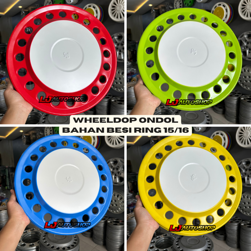 WHEELDOP PLAT BESI RING 15 DAN RING 16 BUAT TRUK ENGKEL DAN DOBEL MODEL ONDOL DOP TRUK TUTUP RODA