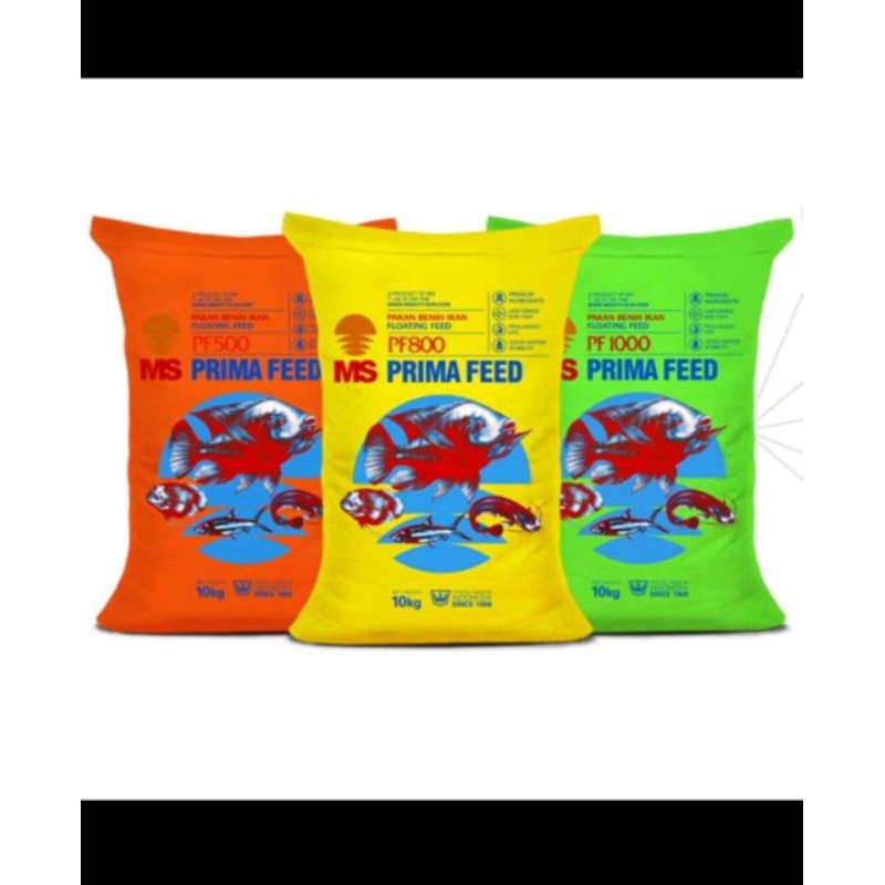 Pakan benih ikan PF 500,PF 800,PF 1000 kemasan 500 gram