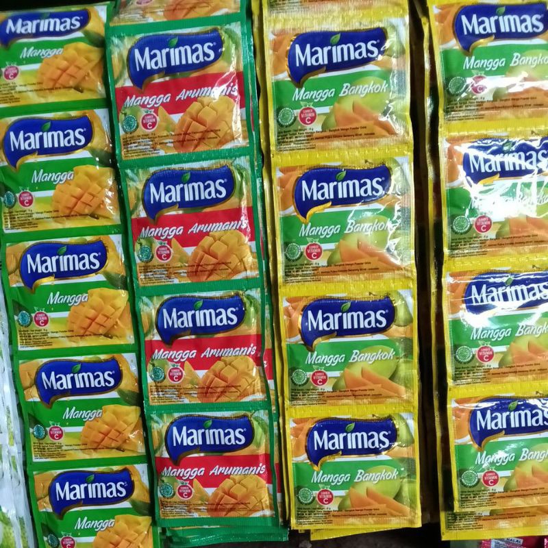 

Marimas sachet kemasan renceng 10's aneka varian rasa