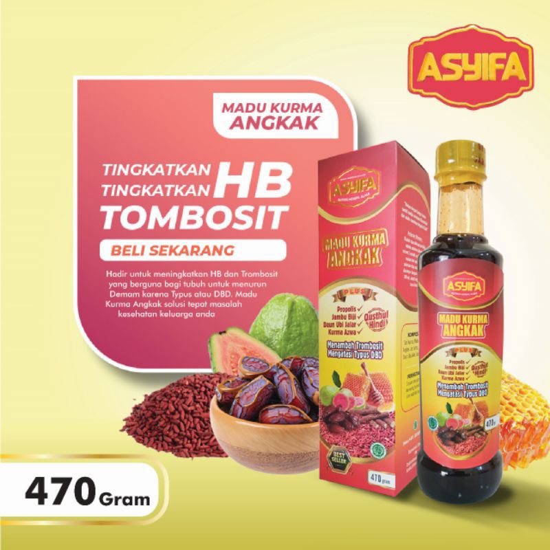 THC Asyifa Madu Kurma Angkak Tingkatkan HB Tombosit DBD