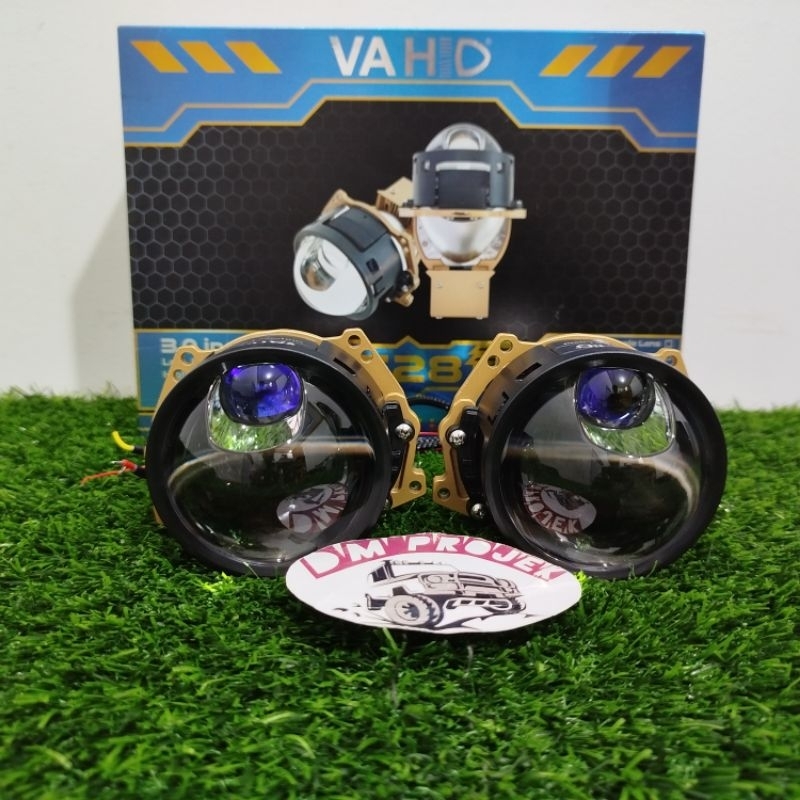 VAHID E 28 BILED PROJEKTOR 3 INCHI SATU WARNA LASER KUNING LAMPU MOTOR LAMPU MOBIL HEADLAMP PROJEKTO