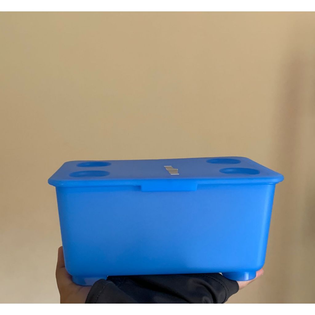 GLIS BOX PENYIMPANAN IKEA BIRU TUA