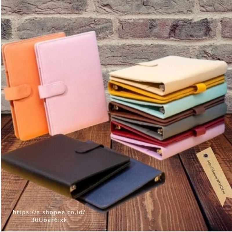 

Toserba Gemilang Jaya _ Binder 20 ring Kulit Polos A5 Eksklusif Binder Kulit Polos Agenda A5