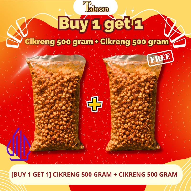 

{BUY 1 GET 1} CIKRENG 500 GRAM + CIKRENG 500 GRAM PEDAS DAUN JERUK