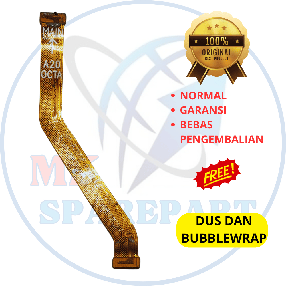 flexible board samsung a20 ori copotan - main 1 small - main 20 octa - penghubung lcd - original cab