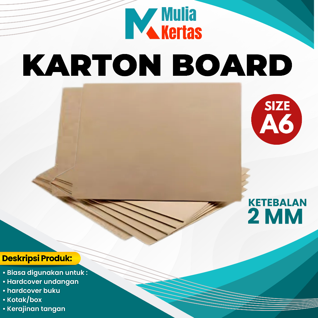 

KARTON HARD BOARD/KARTON BOT (SIZE A6 - 2 MM)