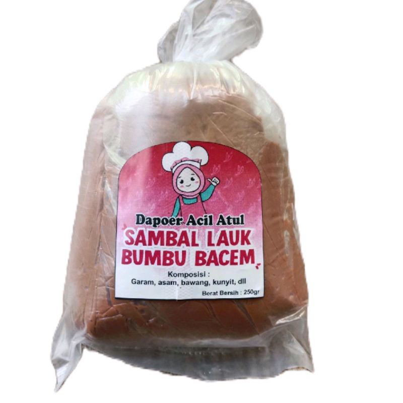 

SDH P-IRT BUMBU BACEM SAMBEL LAUK MARINASI TERBUAT DARI BAHAN2 ALAMI TAMPA PEWARNA SAMBEL LAUK BUMBU MARINASI NEGARA / GEMOY/ ACIL