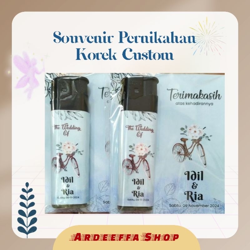 Souvenir Pernikahan Korek Api Custom