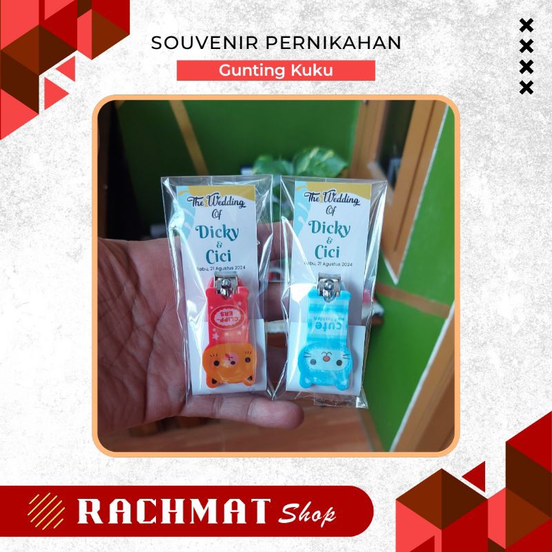 Souvenir Gunting Kuku Lucu - Minim Order 50 Pcs