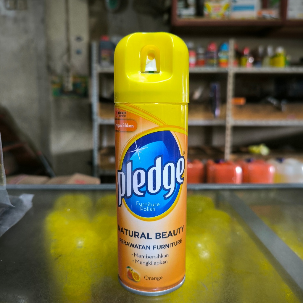 Pembersih Pengkilap Body Motor Pledge Lemon / Orange 160gr
