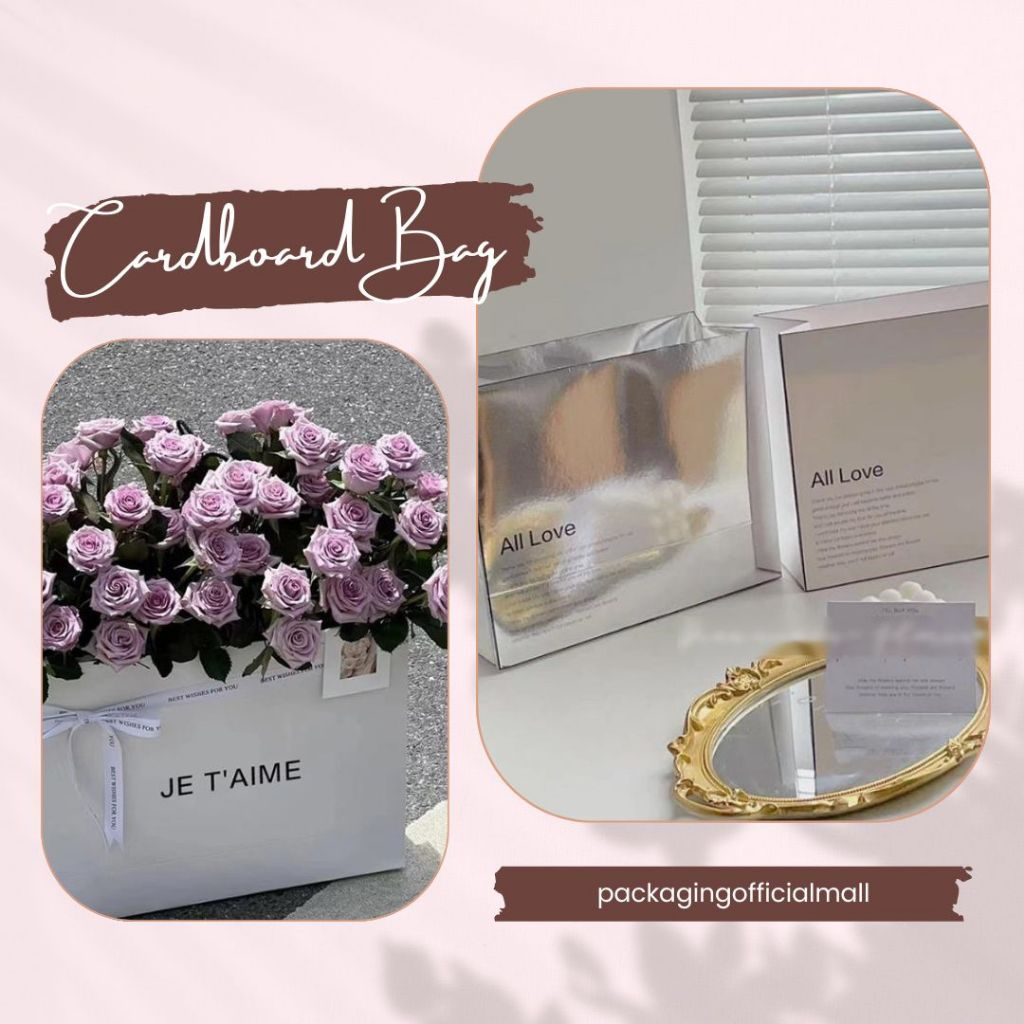 

CARDBOARD BAG / KERANJANG BUKET BUNGA / AKSESORIS BUKET / FLORIST BAG SUPPLY / FLOWER BASKET / PAPER BAG