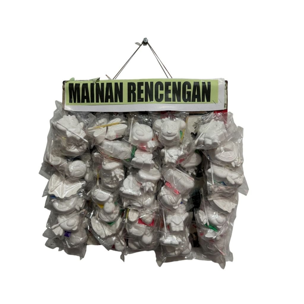 

HSM - Mainan Rencengan Patung Gypsum isi 40 Pcs / Mainan Rentengan Melukis Mewarnai Patung Gypsum