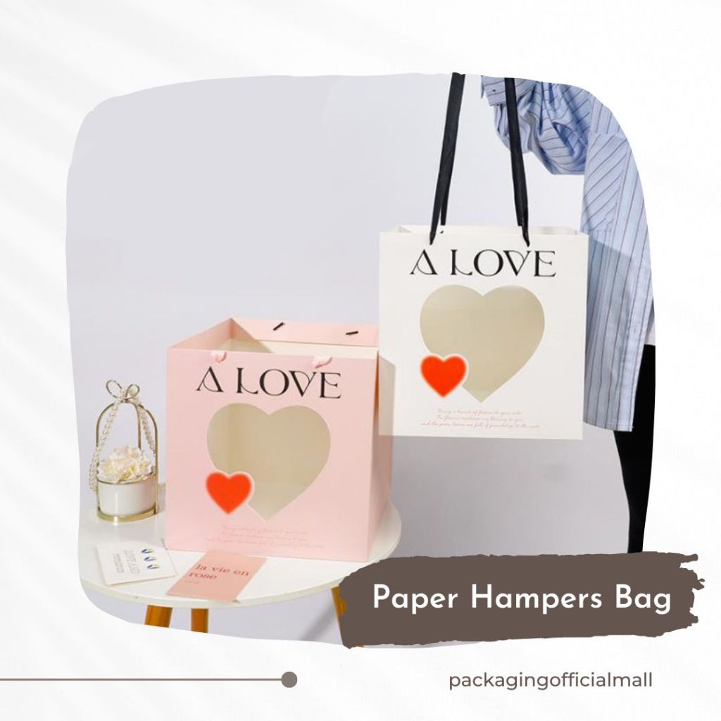 

PAPER HAMPERS BAG / KERANJANG BUKET BUNGA / AKSESORIS BUKET / FLORIST BAG SUPPLY / FLOWER BASKET / PAPER BAG