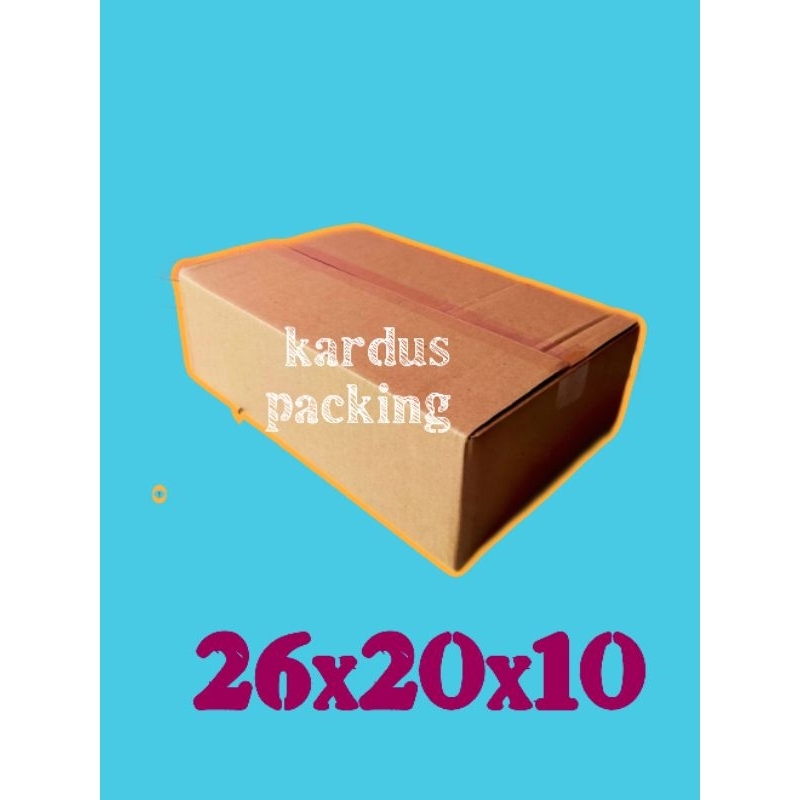 

kardus packing UK 26x20x10 kardus sedang kardus polos
