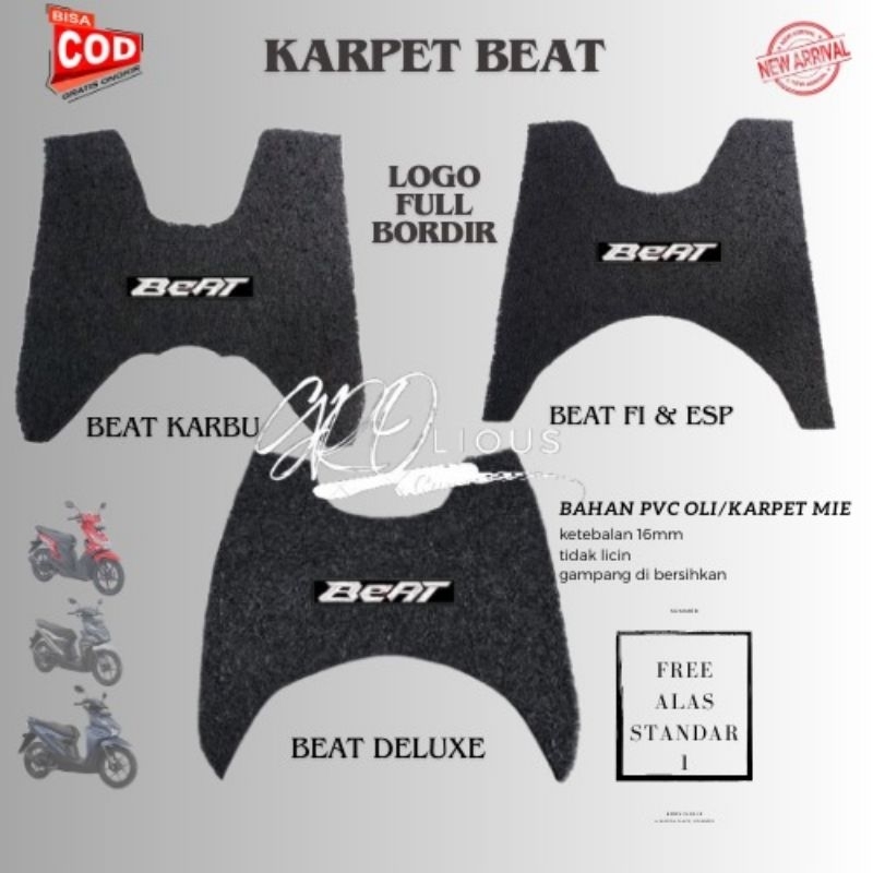 karpet beat all varian 2008 - 2024 beat karbu beat fi/esp beat deluxe anti slip