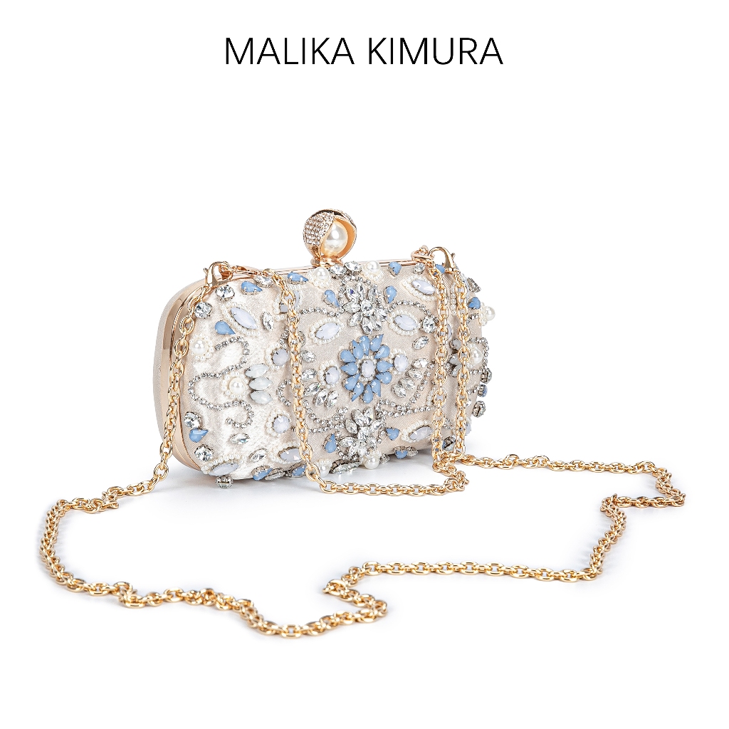 MALIKA KIMURA - Tas kondangan wanita import / Clutch dmopet pesta unik mewah elegan / Dinner bag / E