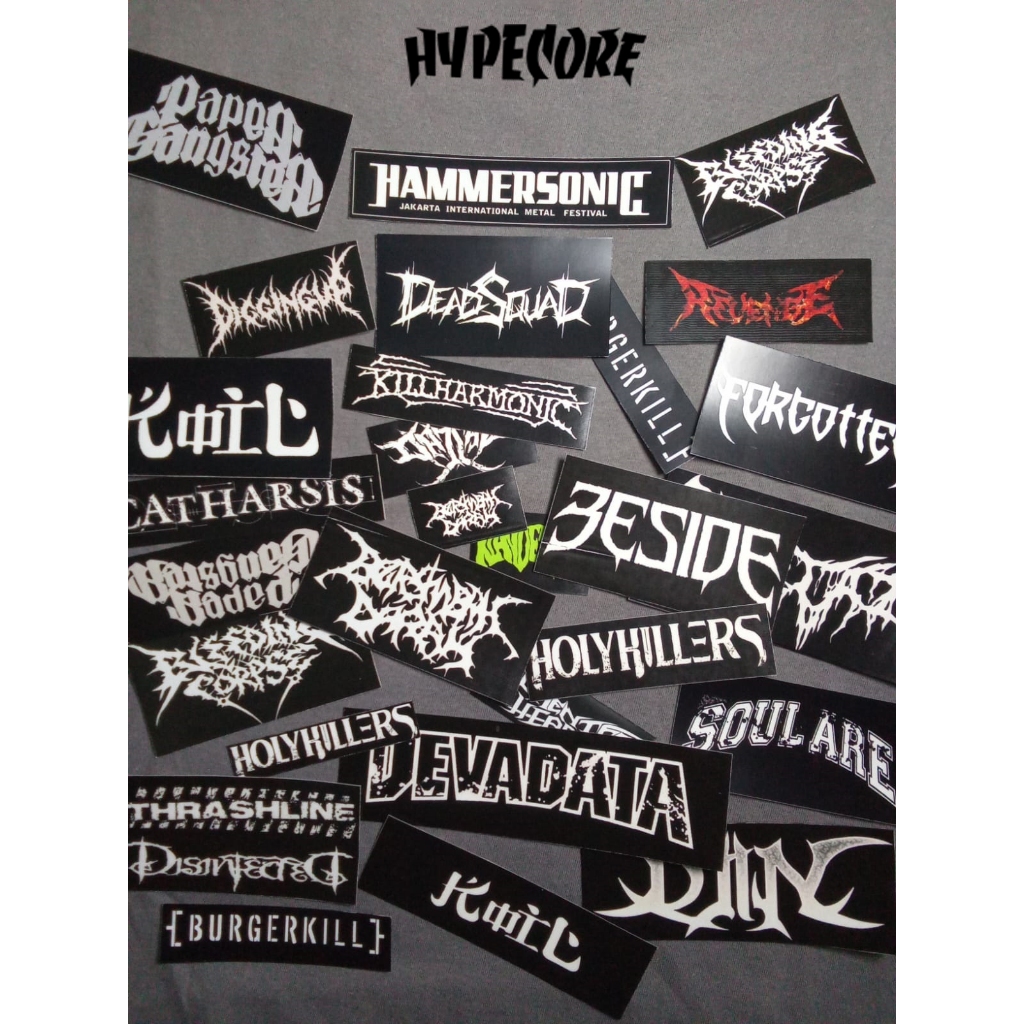 

STICKER METAL BAND ISI 40 LEMBAR ANTI AIR