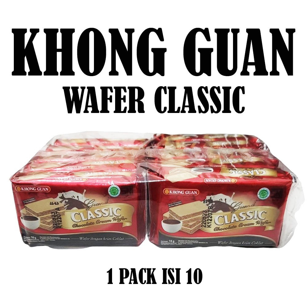

KHONG GUAN CLASSIC CHOCOLATE WAFER ISI 10