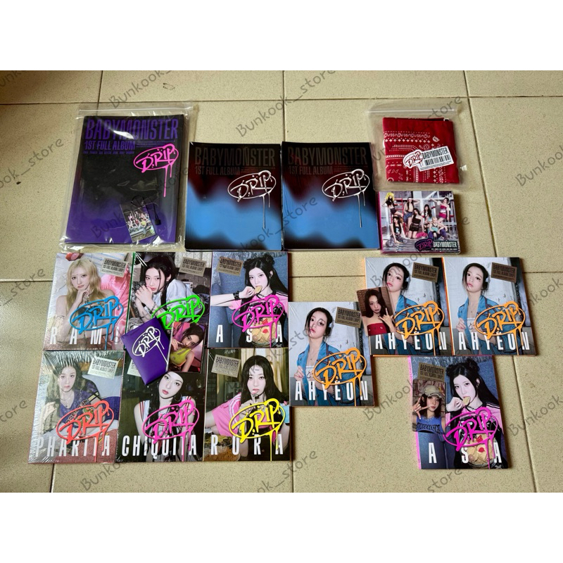 [REPAYMENT] BABYMOMSTER ‘DRIP’ 1st FULL ALBUM BINDER ZIPLOCK YG TAG BANDANA JAWEL CASE SELECT