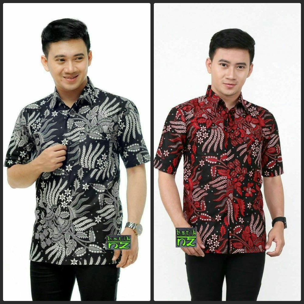 [BISA COD]-KEMEJA BATIK COWOK KEKINIAN BAJU BATIK REMAJA PRIA TANGAN PANJANG JUMBO KEMEJA BATIK PRIA