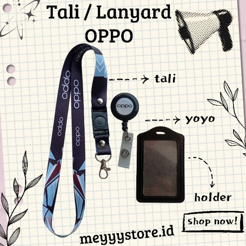 

Tali Gantungan ID CARD / Lanyard OPPO [STOCK MELIMPAH] Termurahhh Harga Grosir! READYYY